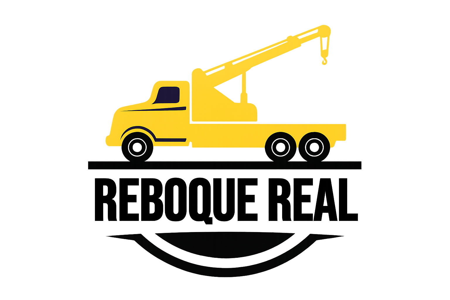 Logomarca da Reboque Real, empresa especializada em reboque 24h, guincho rápido, transporte de veículos leves e suporte imediato.